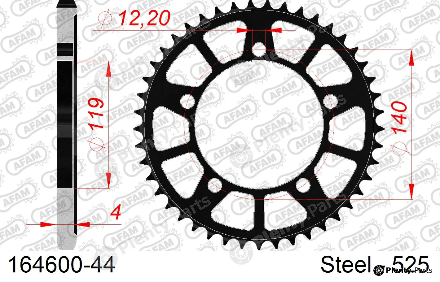 Afam 164600-44 — Chain Sprocket