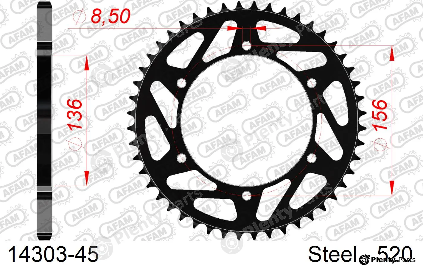 Afam 14303-45 — Chain Sprocket