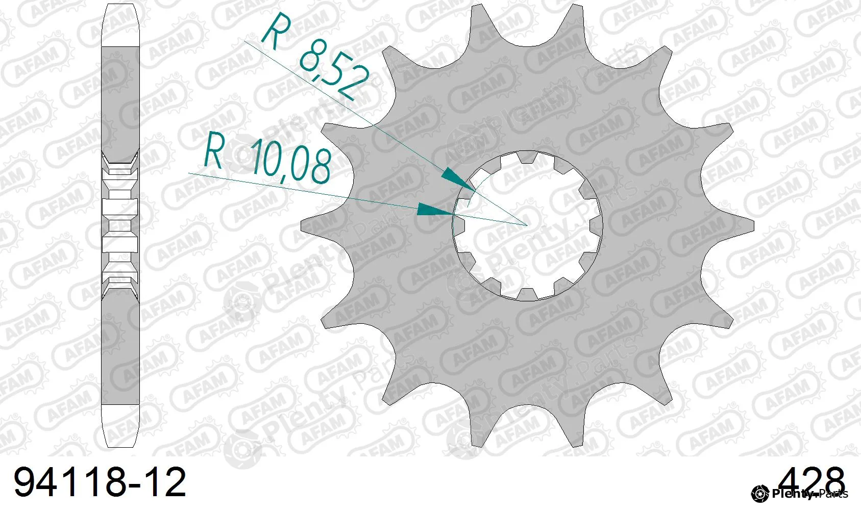 Afam 94118-12 — Chain Sprocket