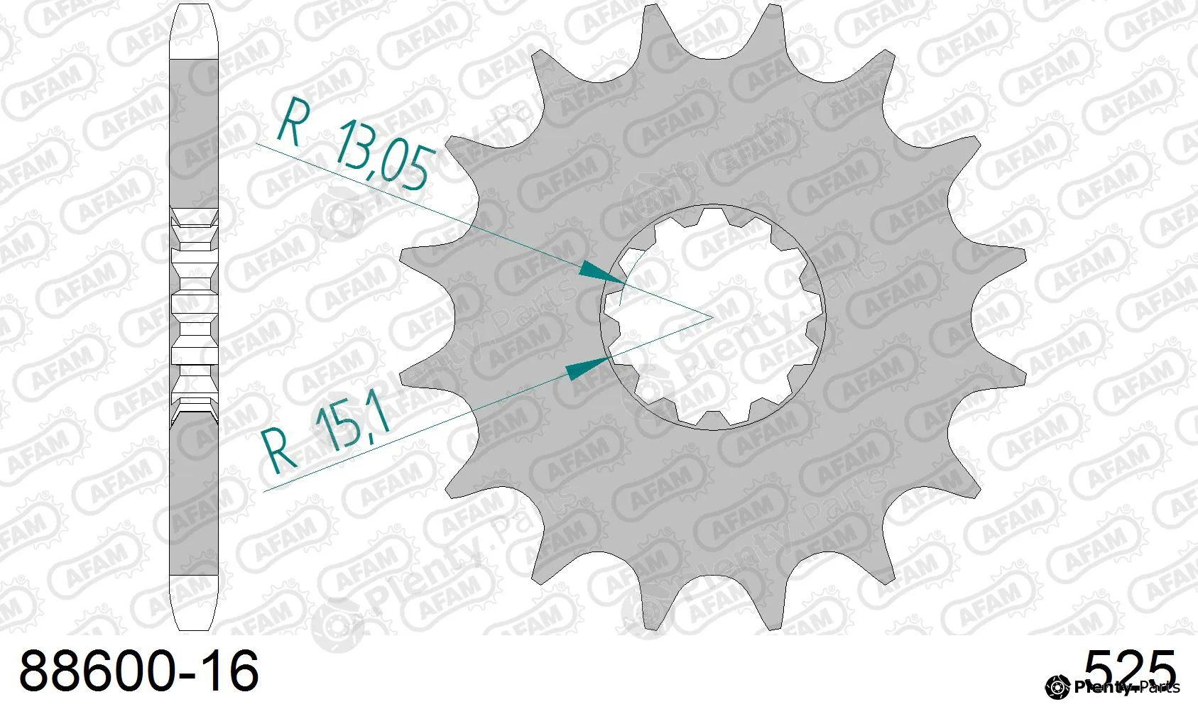 Afam 88600-16 — Chain Sprocket