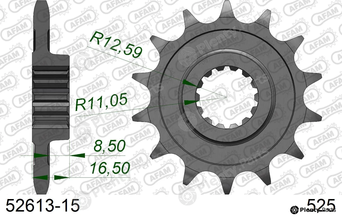 Afam 52613-15 — Chain Sprocket