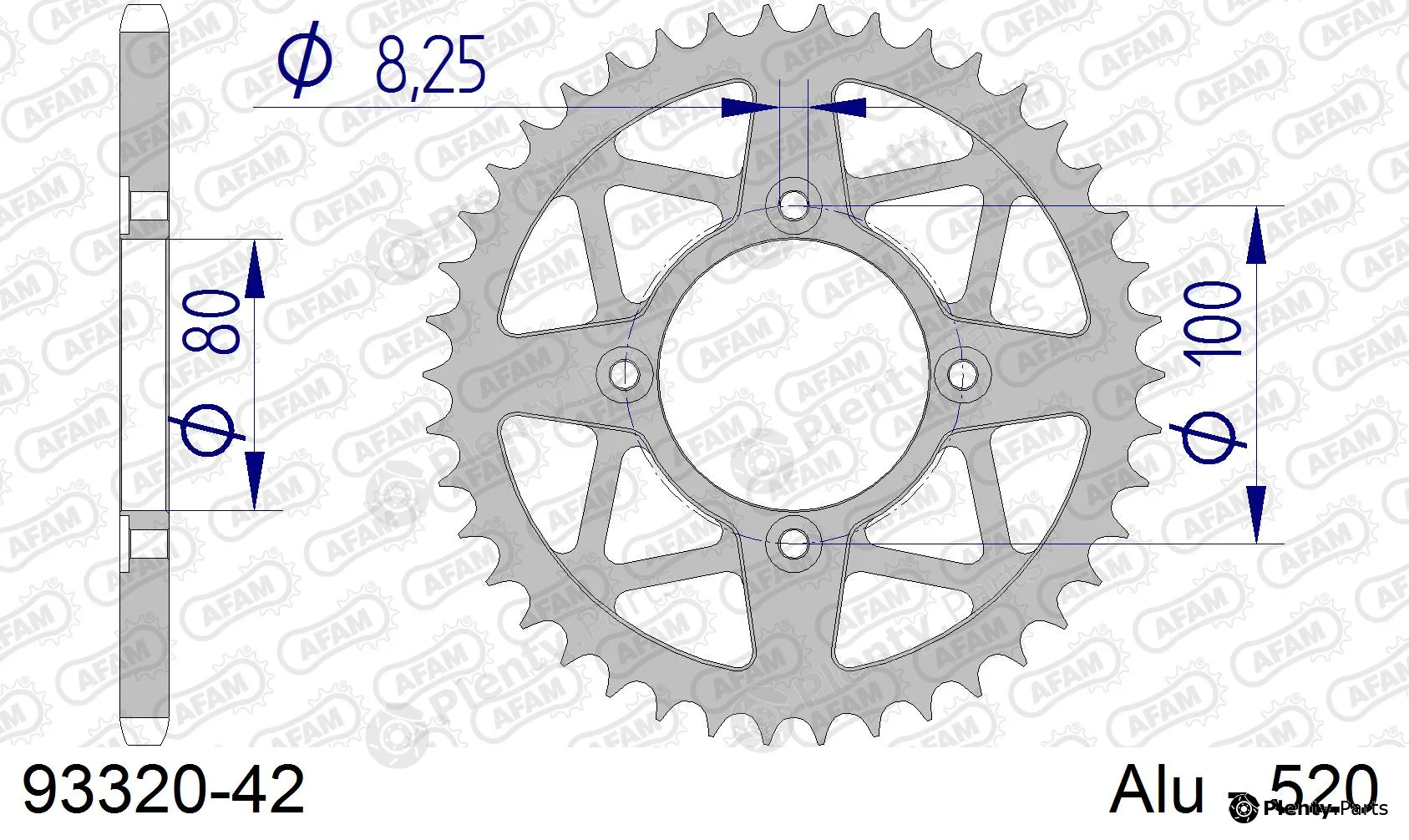 Afam 93320-42 — Chain Sprocket