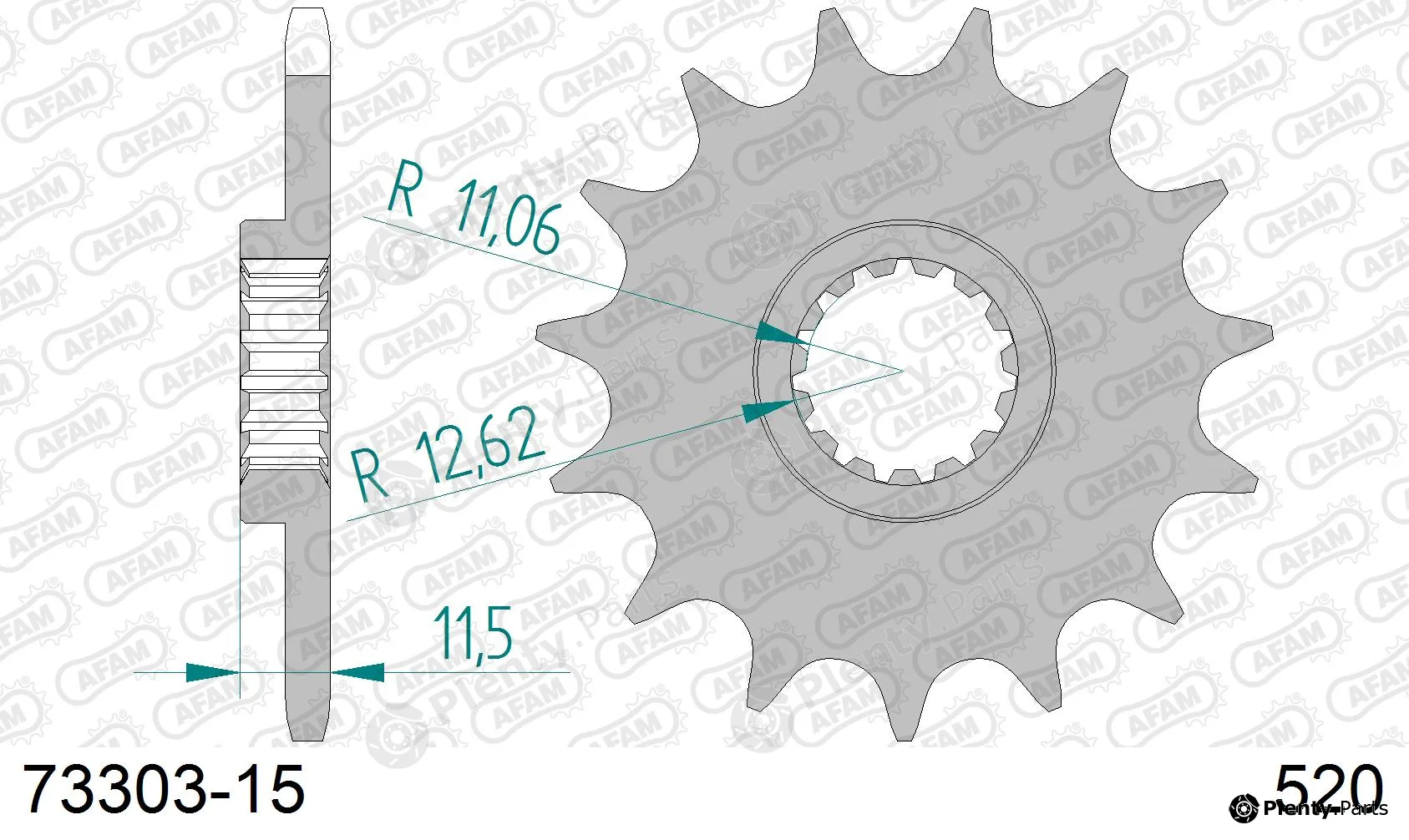 Afam 73303-15 — Chain Sprocket