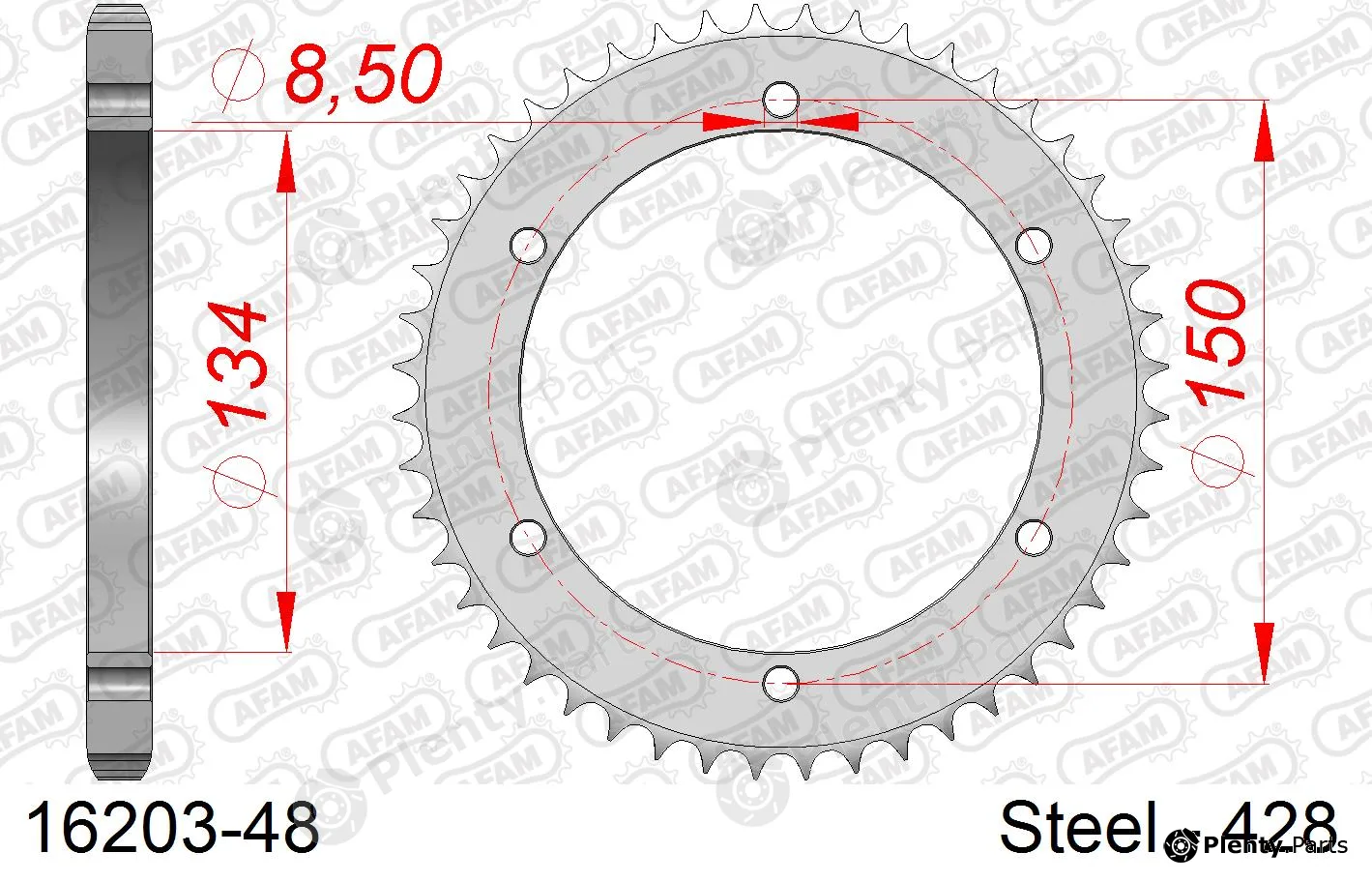 Afam 16203-48 — Chain Sprocket