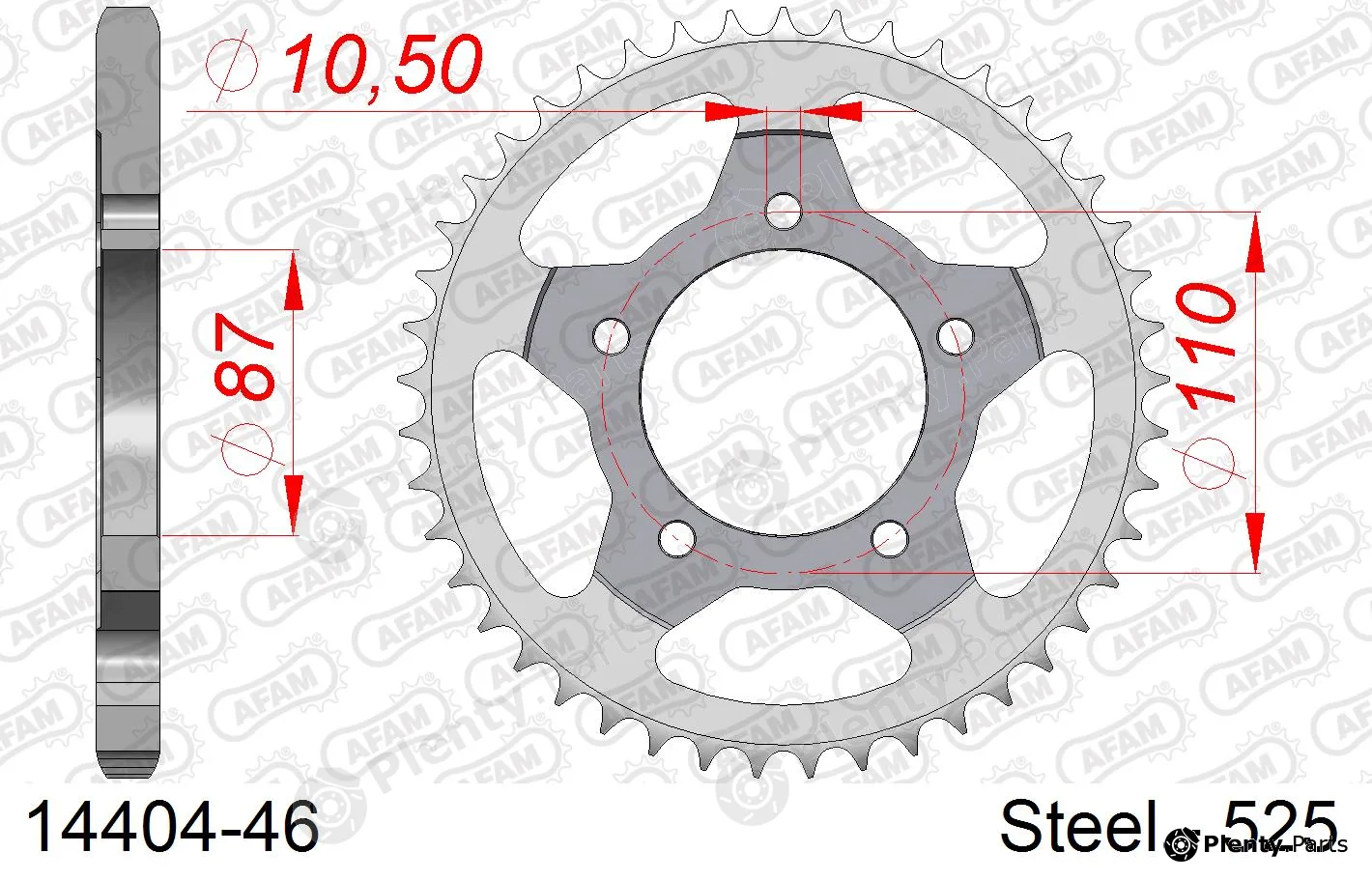 Afam 14404-46 — Chain Sprocket