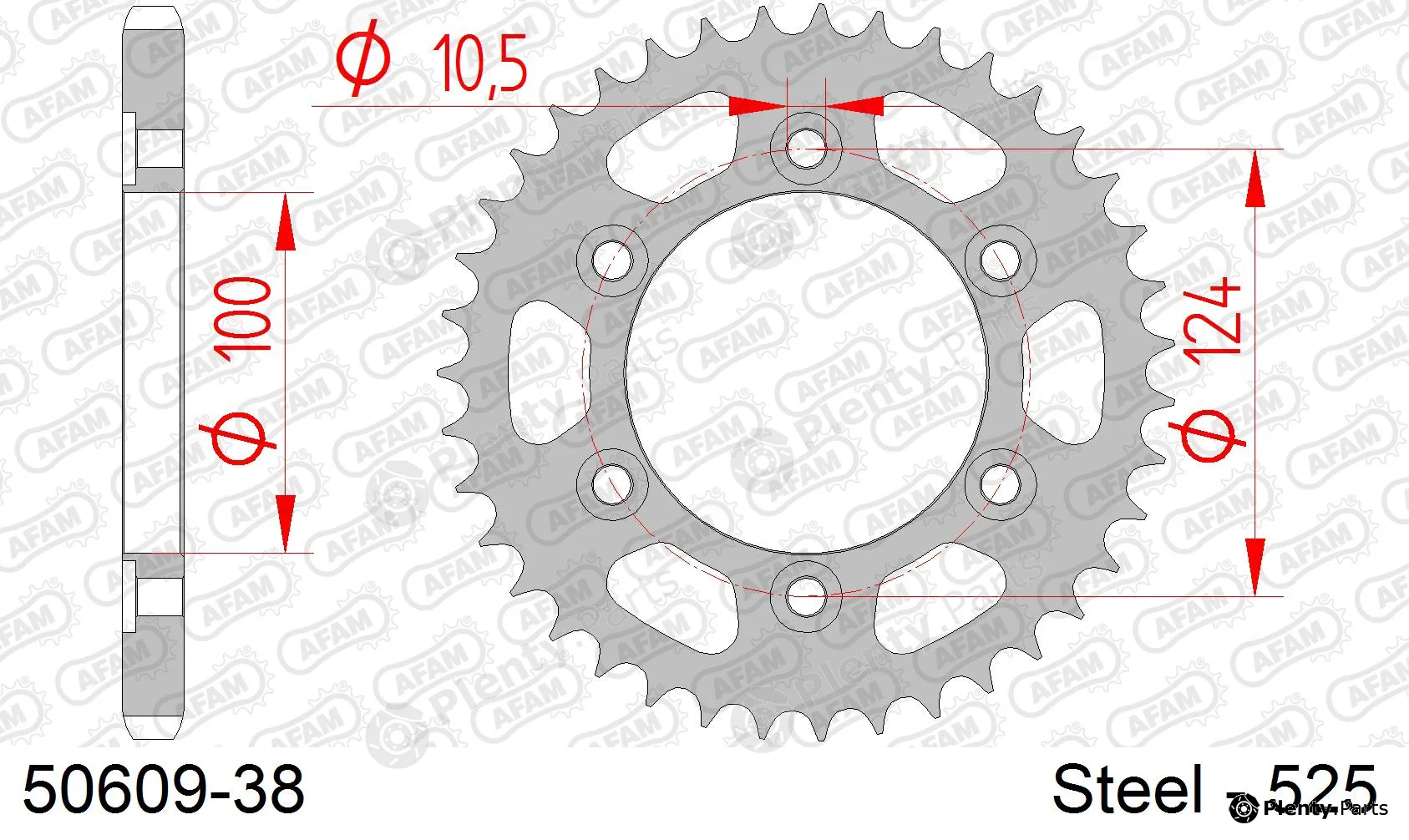 Afam 50609-38 — Chain Sprocket
