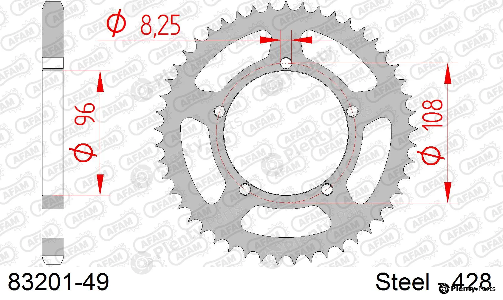 Afam 83201-49 — Chain Sprocket
