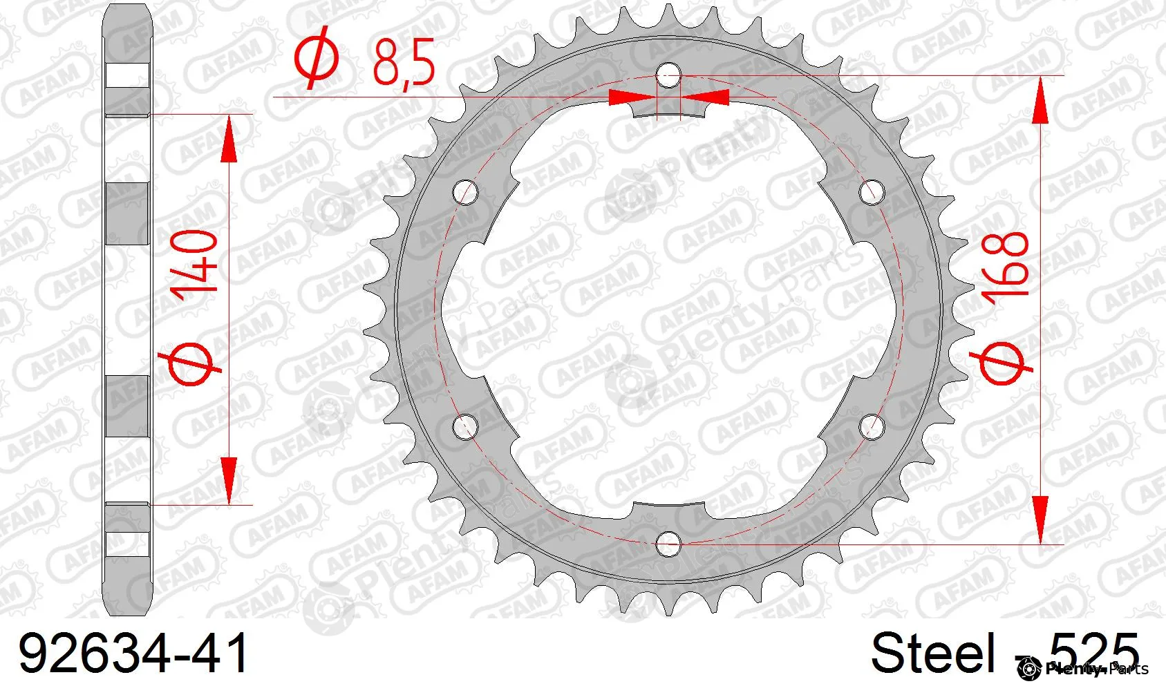 Afam 92634-41 — Chain Sprocket