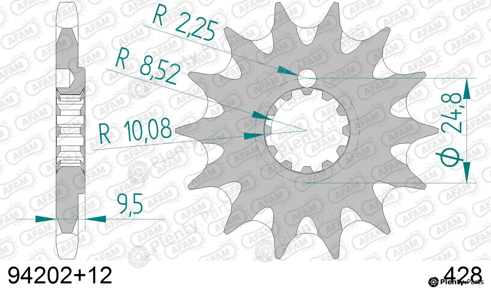 Afam 94202-12 — Chain Sprocket