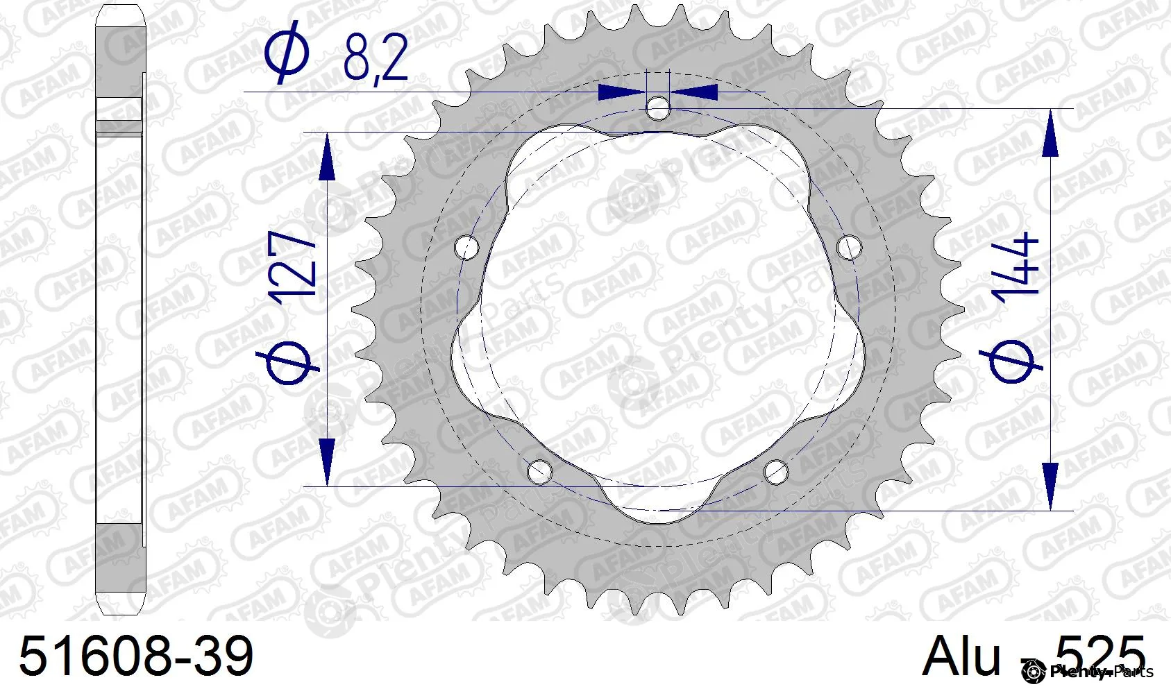 Afam 51608-39 — Chain Sprocket