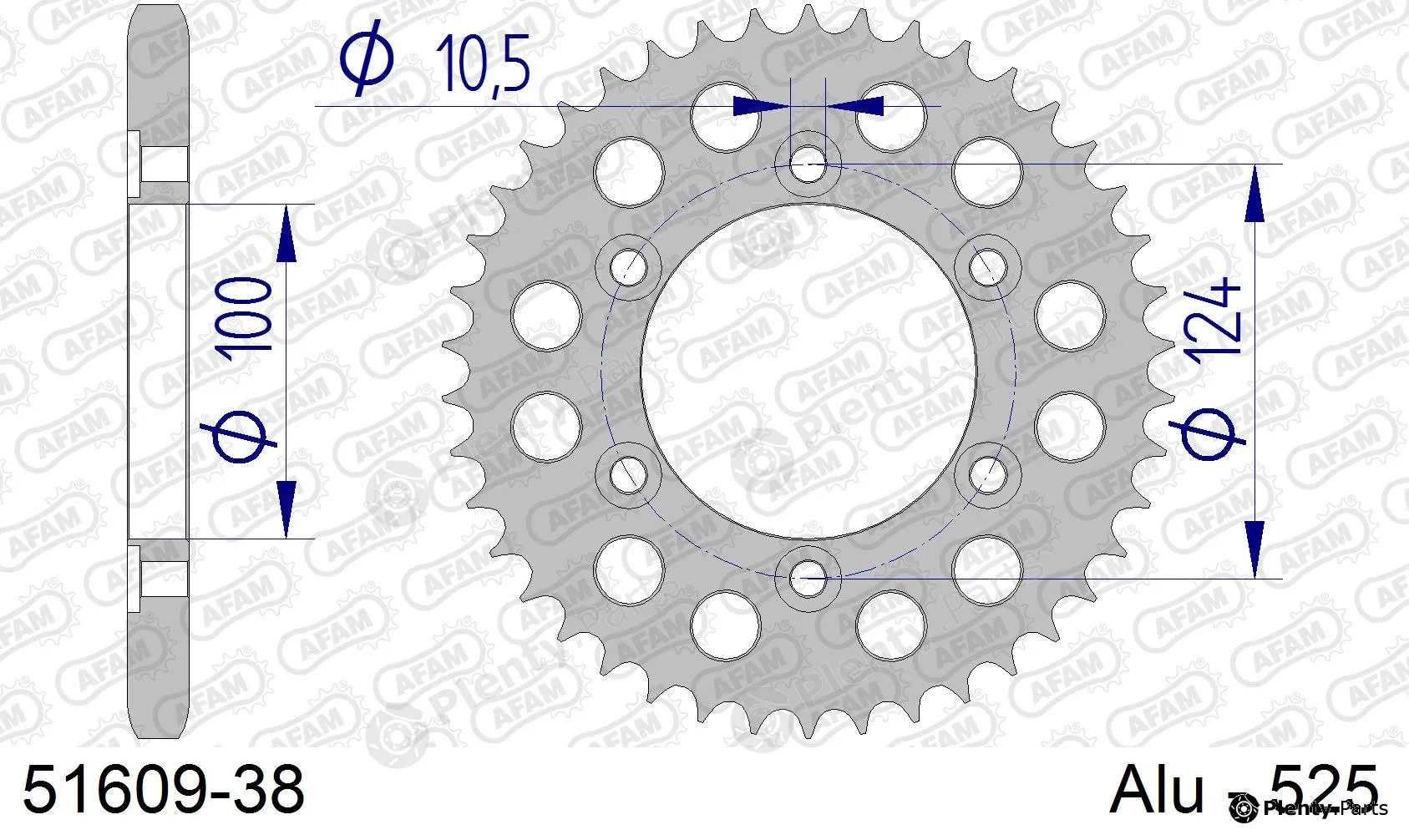 Afam 51609-38 — Chain Sprocket