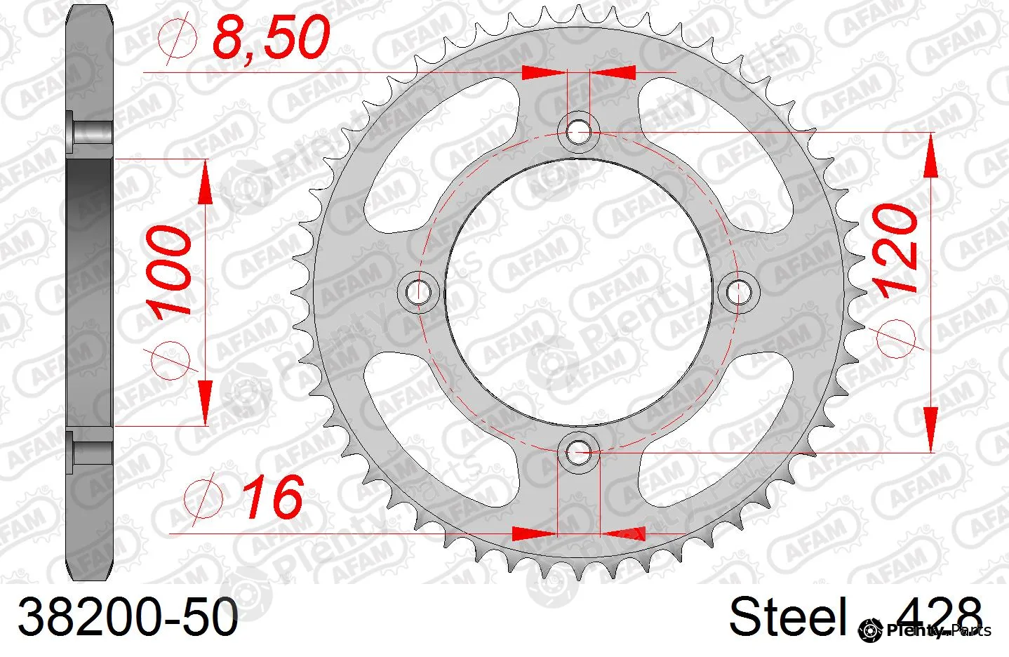 Afam 38200-50 — Chain Sprocket
