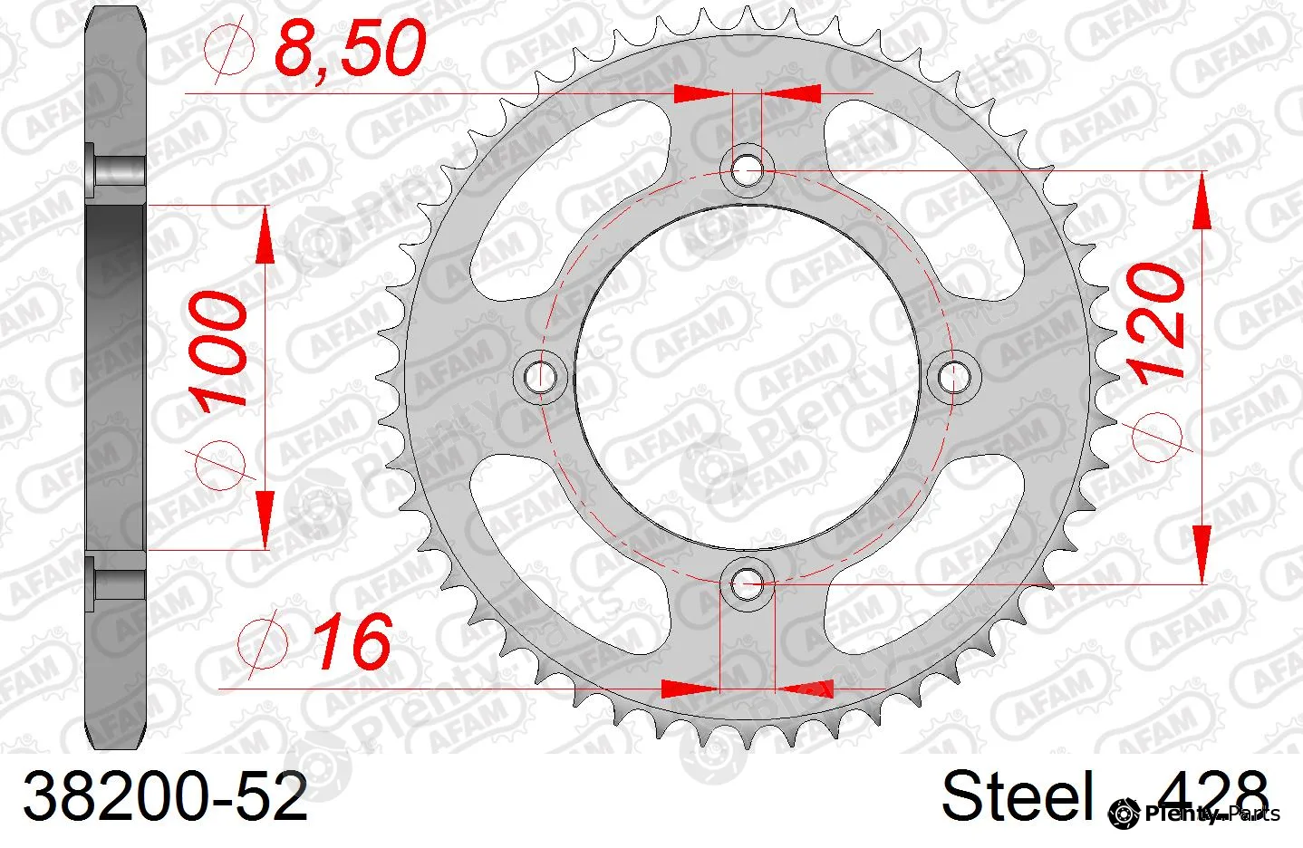 Afam 38200-52 — Chain Sprocket