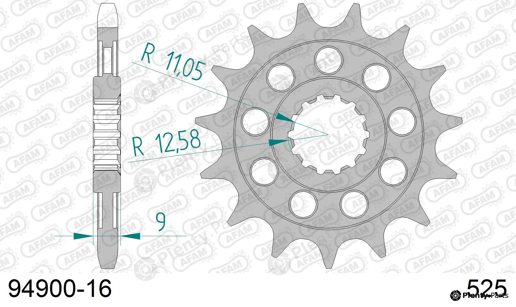 Afam 94900-16 — Chain Sprocket