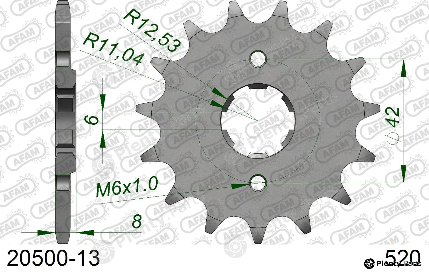 Afam 20500-13 — Chain Sprocket