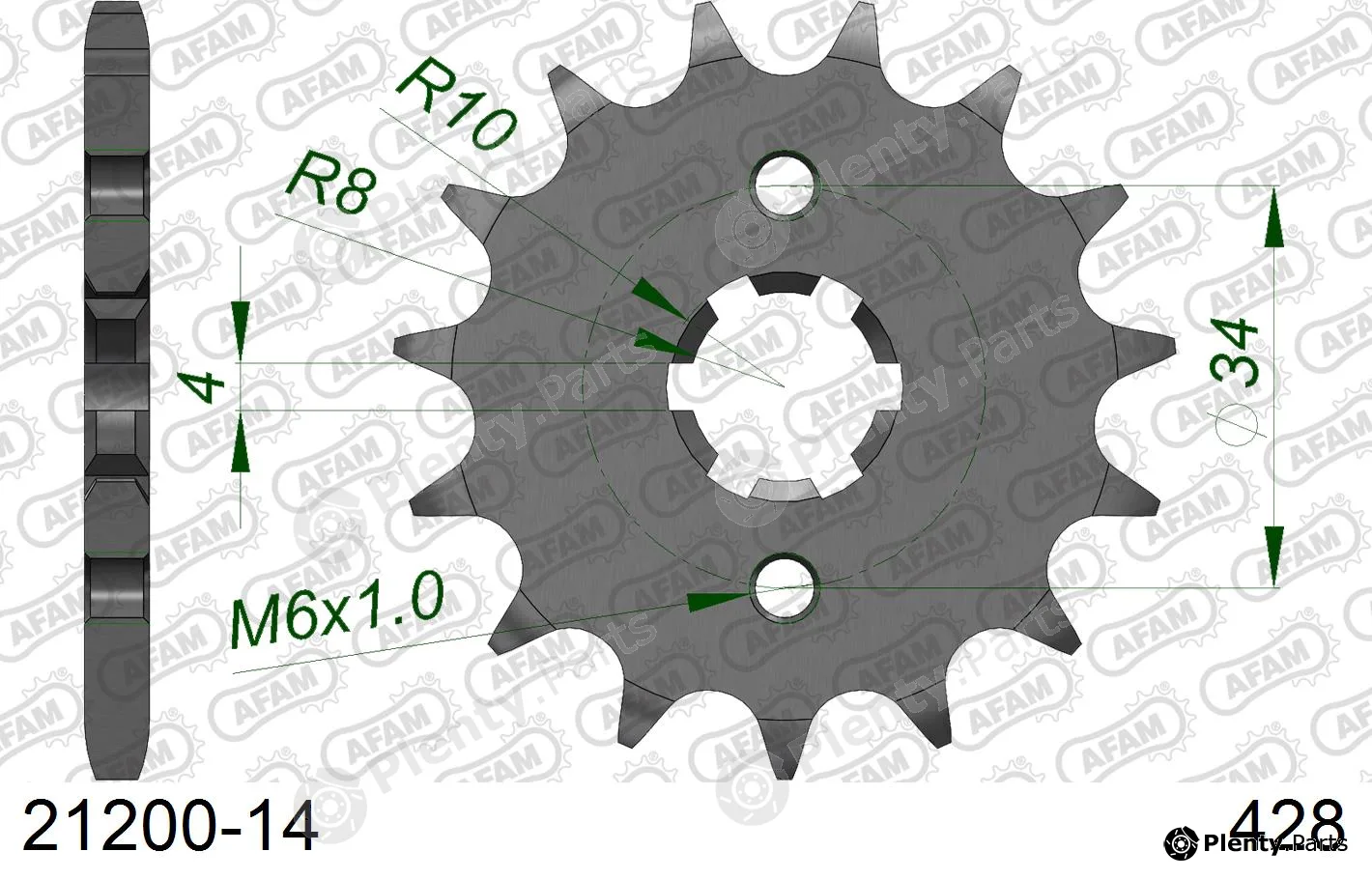 Afam 21200-14 — Chain Sprocket