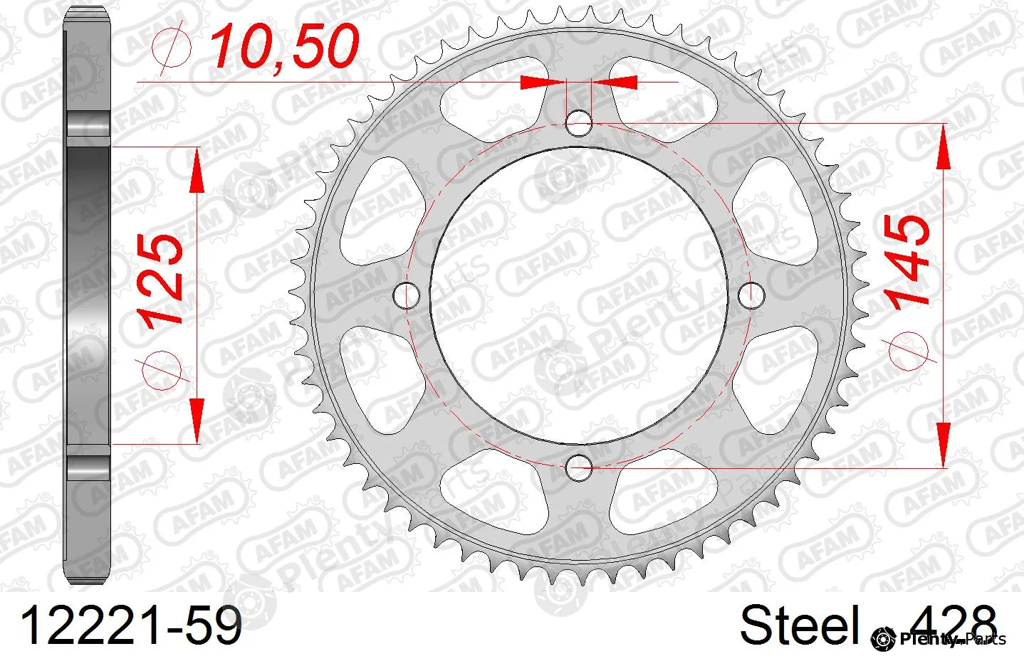 Afam 12221-59 — Chain Sprocket