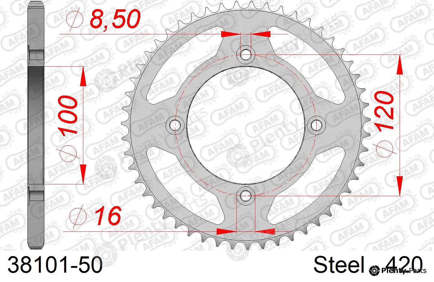 Afam 38101-50 — Chain Sprocket