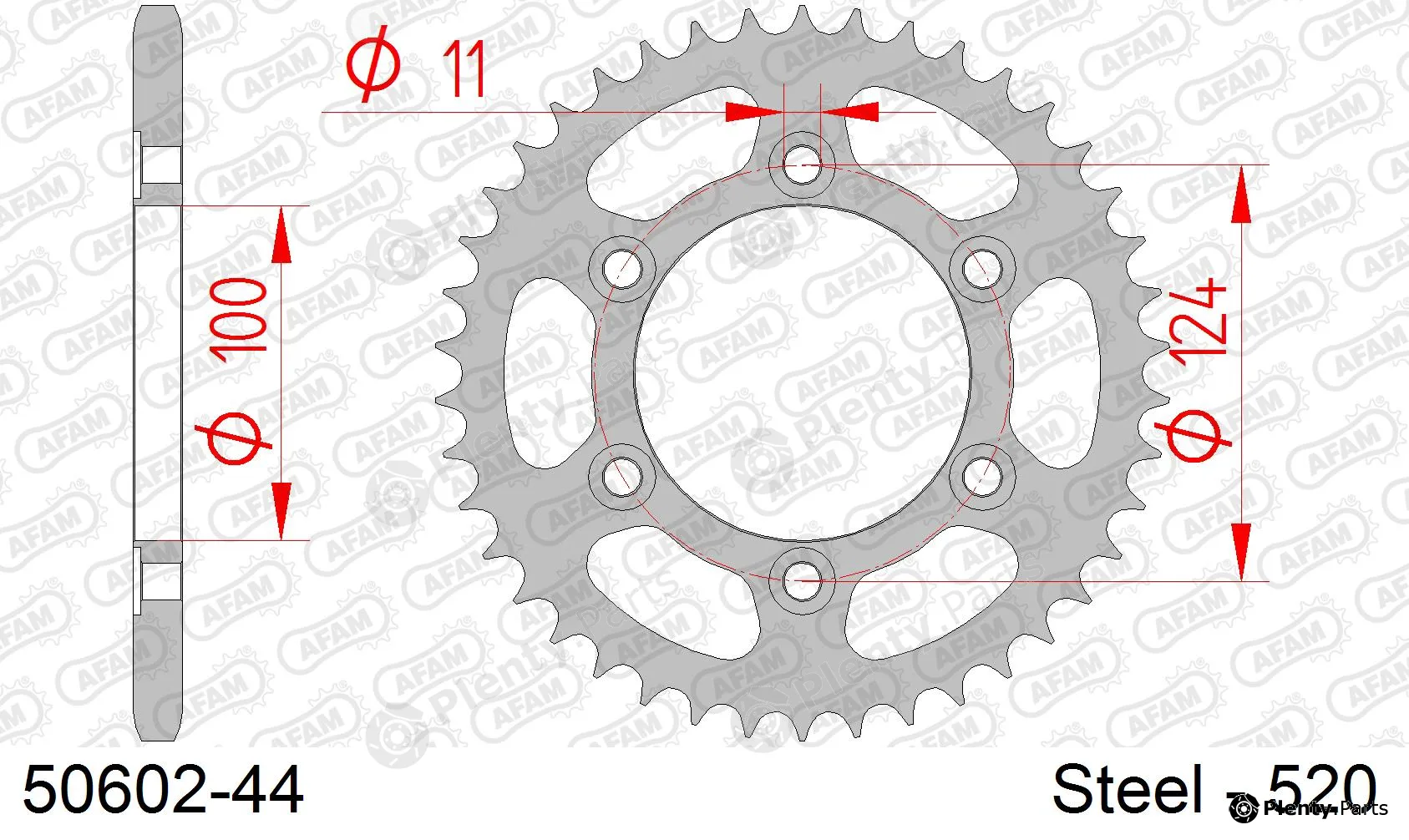 Afam 50602-44 — Chain Sprocket