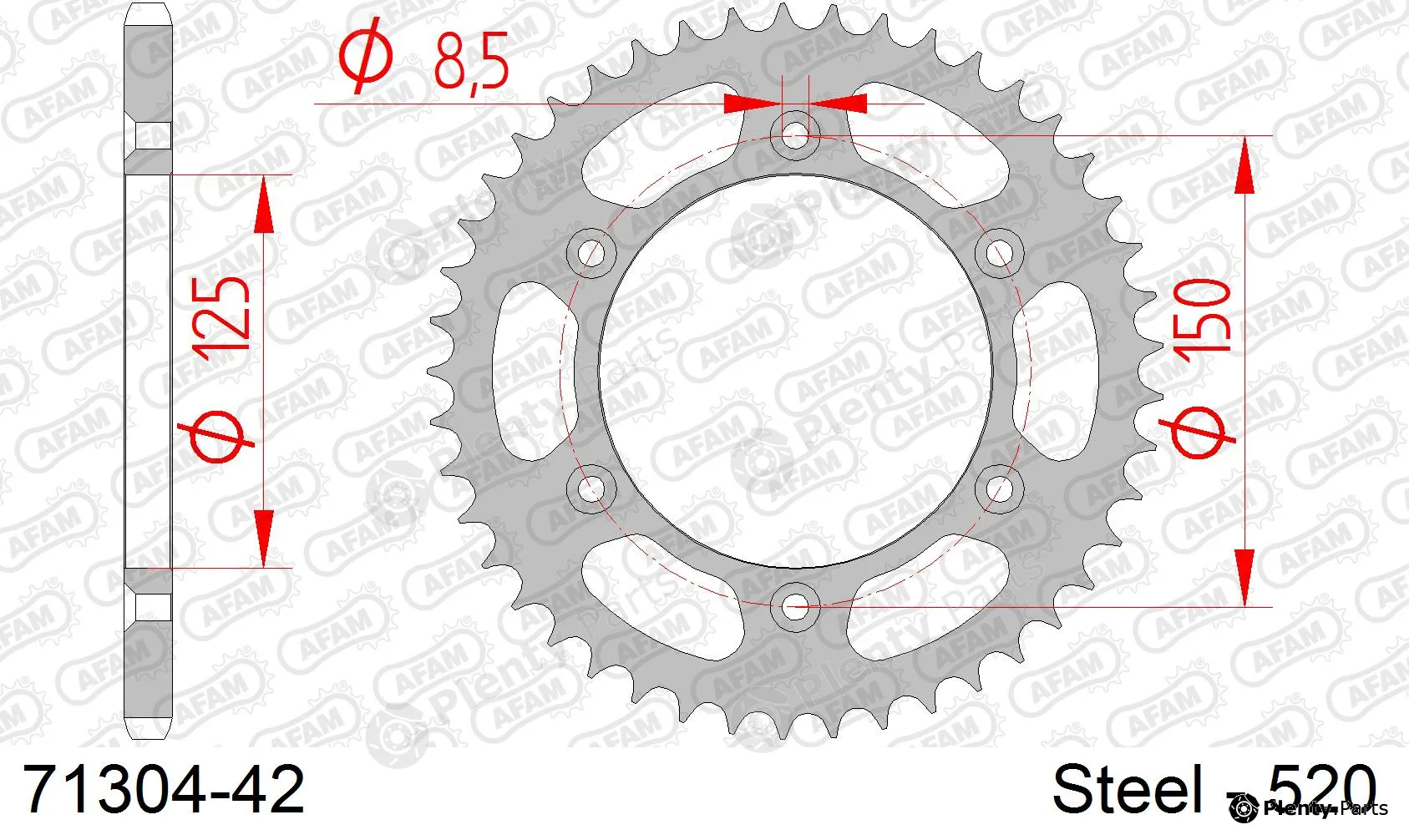 Afam 71304-42 — Chain Sprocket