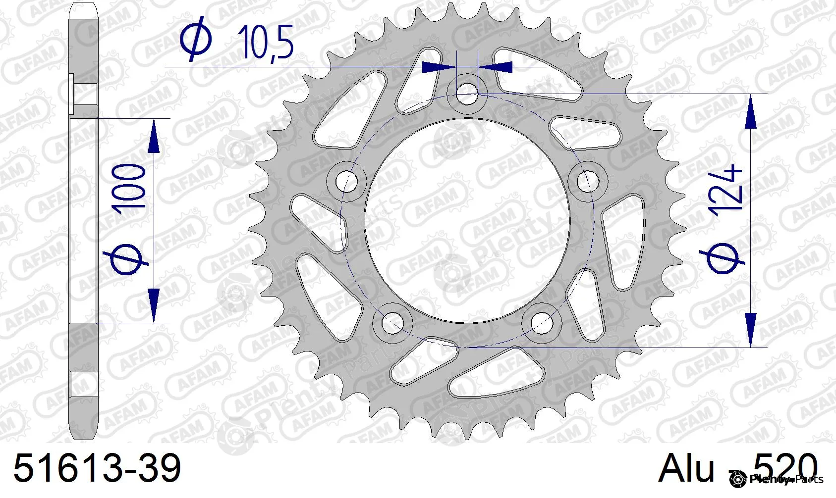 Afam 51613-39 — Chain Sprocket
