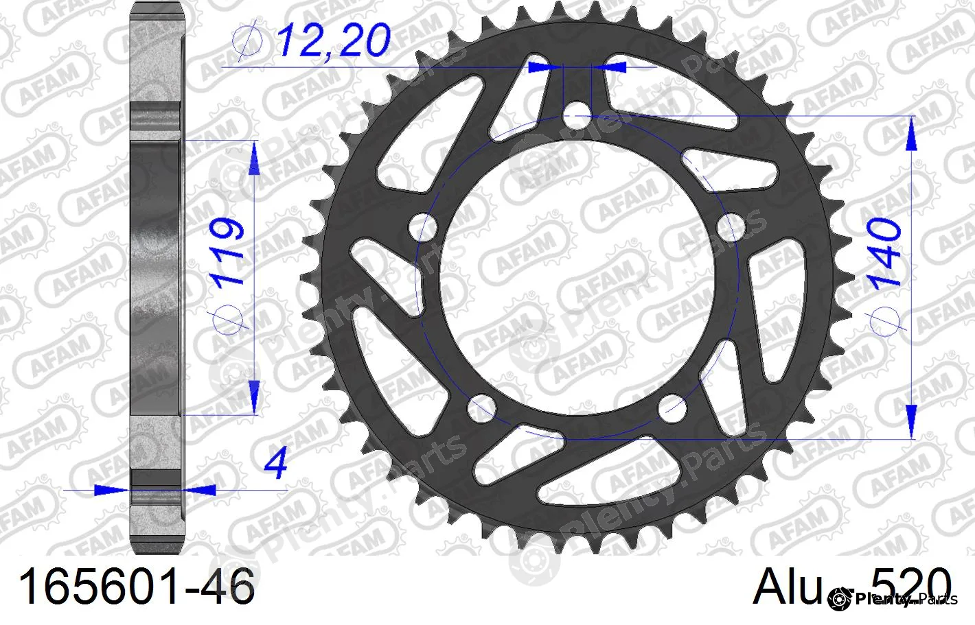 Afam 165601-46 — Chain Sprocket