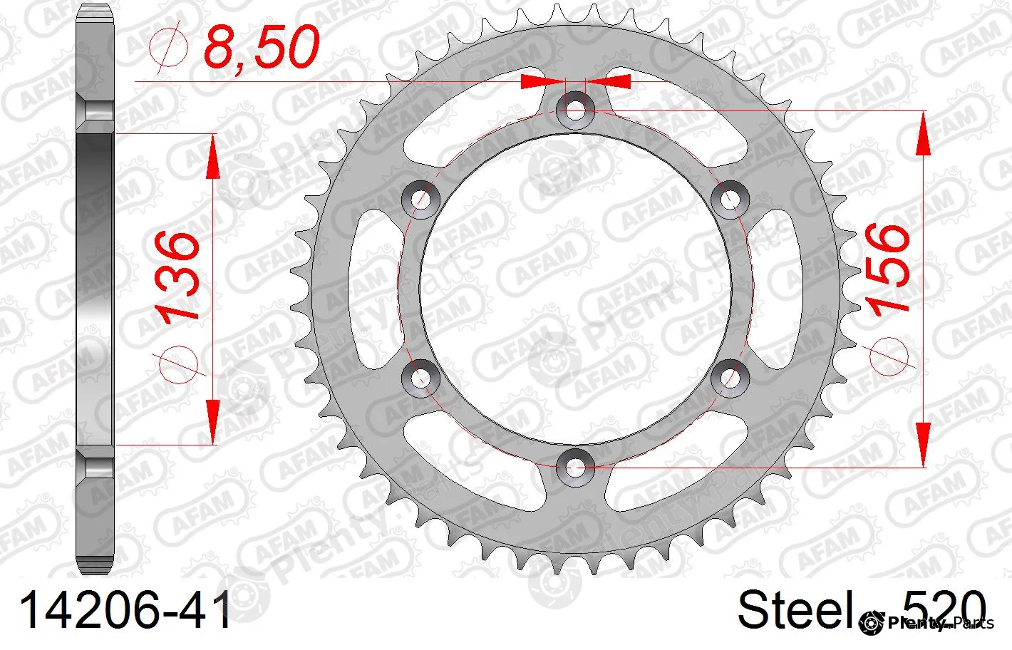 Afam 14206-41 — Chain Sprocket