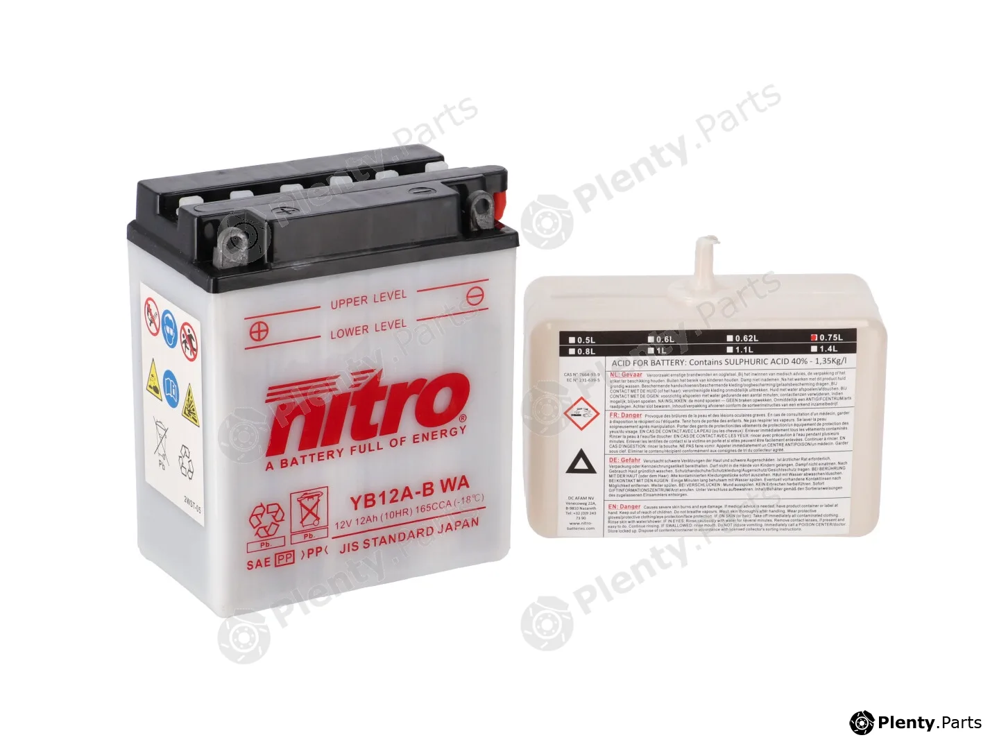 Nitro NB12A-BWA — Starter Battery
