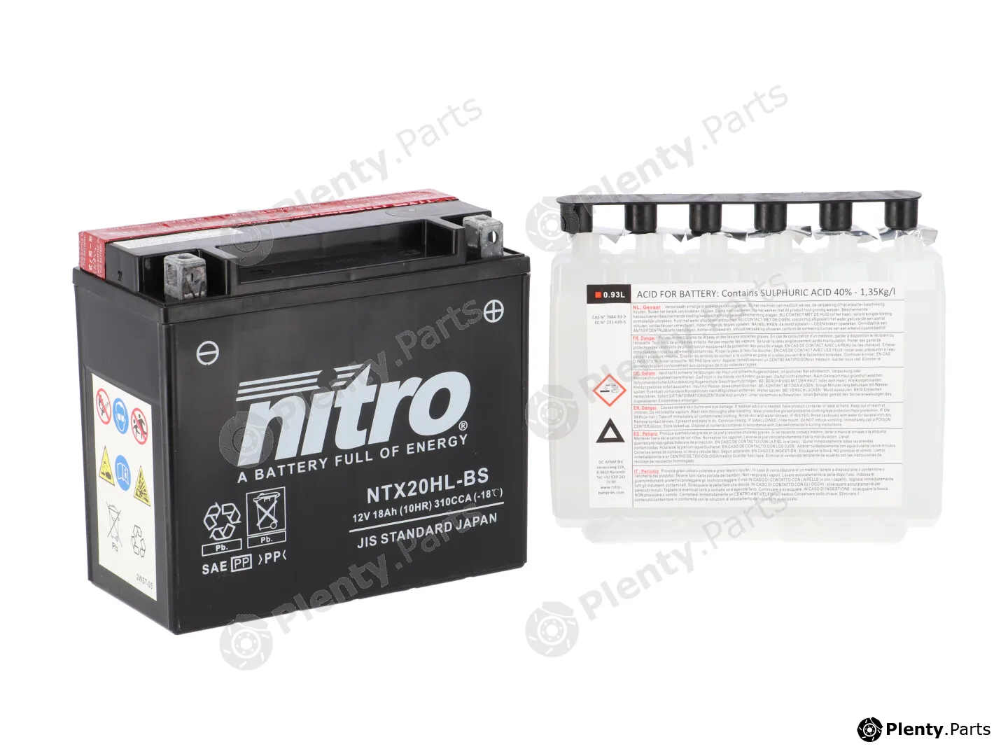 Nitro NTX20HL-BS — Starter Battery