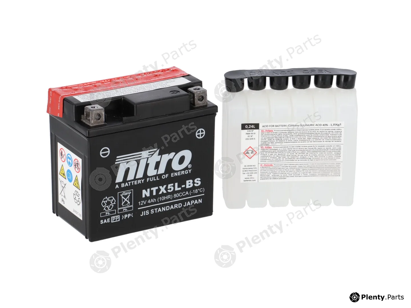 Nitro NTX5L-BS — Starter Battery