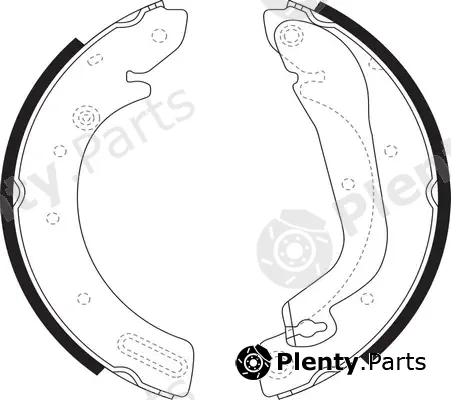 SB BS22225 — Brake Shoe Set