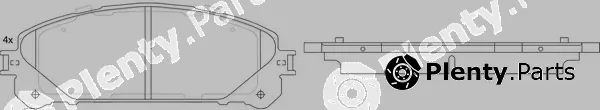 SB BP21845 — Brake Pad Set, disc brake