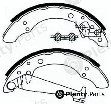 SB BS33534 — Brake Shoe Set