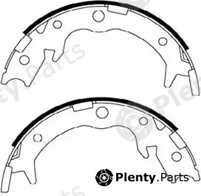 SB BS28570 — Brake Shoe Set, parking brake