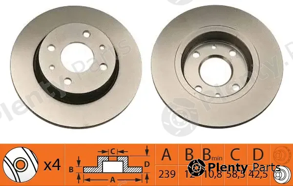 SB BR40101 — Brake Disc