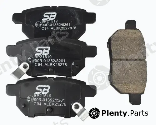 SB BP21519 — Brake Pad Set, disc brake