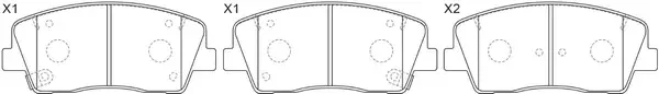 SB BP10415 — Brake Pad Set, disc brake