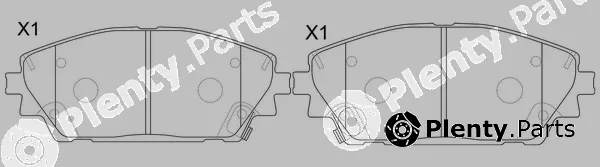 SB BP25012 — Brake Pad Set, disc brake