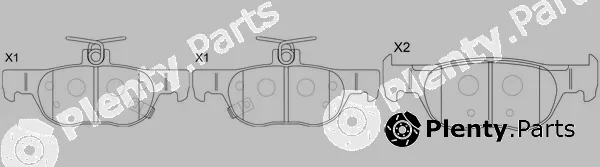 SB BP25013 — Brake Pad Set, disc brake