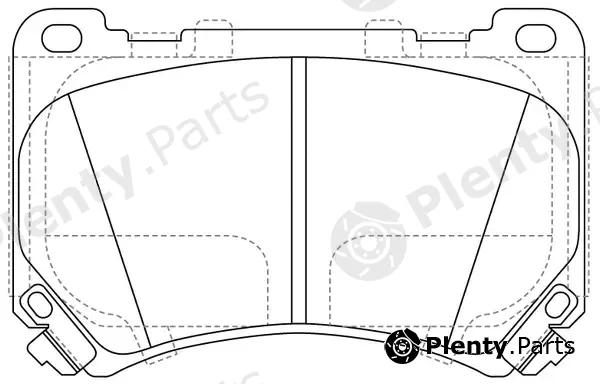 SB BP11002 — Brake Pad Set, disc brake