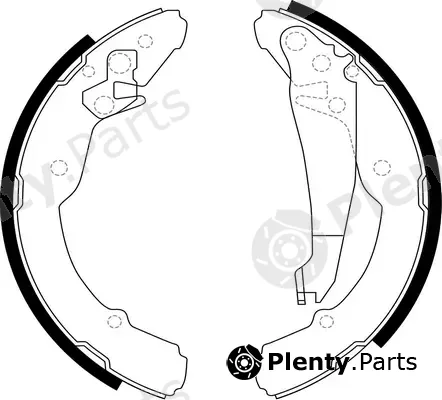 SB BS33554 — Brake Shoe Set