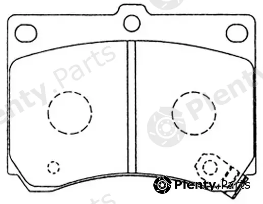 SB BP25230 — Brake Pad Set, disc brake