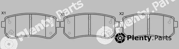 SB BP10436 — Brake Pad Set, disc brake