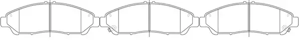 SB BP28001 — Brake Pad Set, disc brake