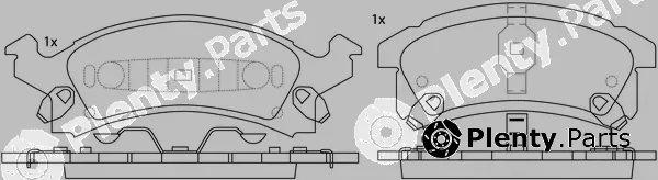 SB BP50311 — Brake Pad Set, disc brake