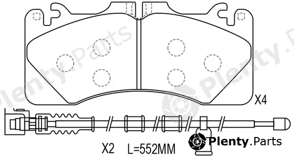 SB BP21010W — Brake Pad Set, disc brake