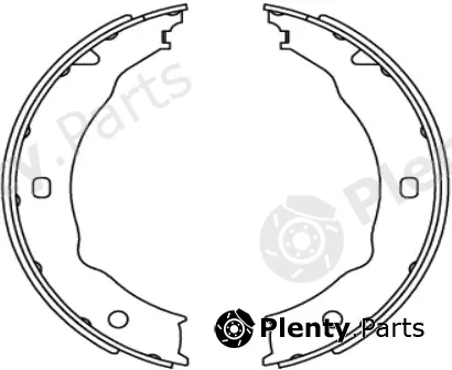 SB BS42565 — Brake Shoe Set, parking brake