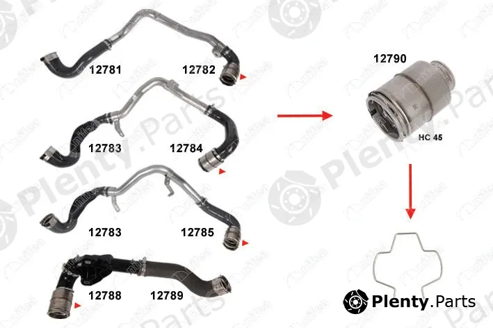 Nifea 12792 — Fastening Clamp, charge air hose