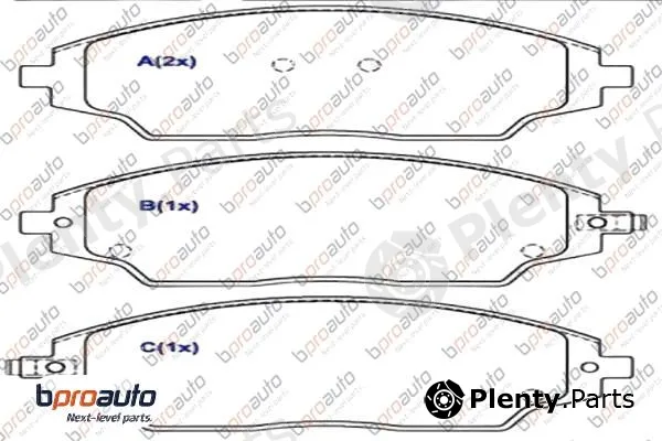 Bproauto 1BP30906AA — Brake Pad Set, disc brake