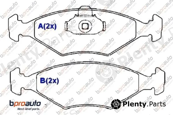 Bproauto 1BP30888AA — Brake Pad Set, disc brake
